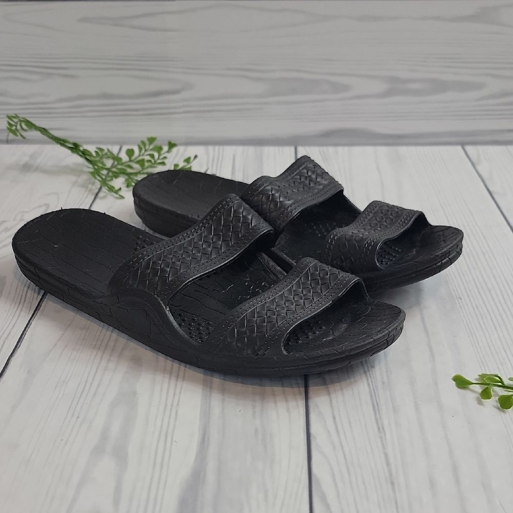 Imperial Sandals Hawaii Black Textured Waterproof Mens Size 11